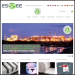 Screen shot of the Esspee Group website.