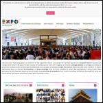 Screen shot of the Expo World International website.