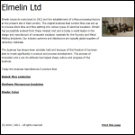 Screen shot of the Elmelin plc website.