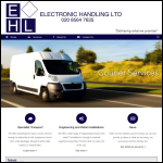 Screen shot of the Electronic Handling Ltd website.