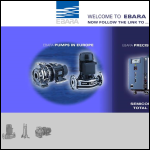 Screen shot of the Ebara (UK) Ltd website.