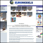 Screen shot of the Euro Models website.
