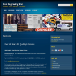 Screen shot of the Exel Engraving Ltd website.
