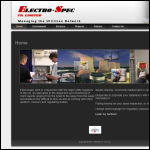 Screen shot of the Electro Spec Ltd website.