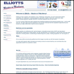 Screen shot of the ELLIOTTS website.