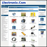 Screen shot of the Electronix Ltd website.