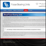 Screen shot of the Fosse Bearing Units Ltd website.