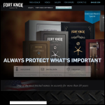 Screen shot of the Fort Knox Safes website.