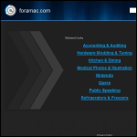 Screen shot of the Foramac website.