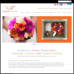 Screen shot of the Forever Flowers website.