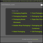 Screen shot of the Foil Ribbon & Impact Printing (Scotland) Ltd website.