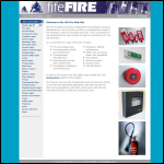 Screen shot of the Fife Alarms Ltd website.