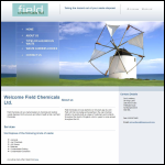 Screen shot of the Field Chemicals Ltd website.