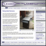 Screen shot of the Flemings Precision (Engineers & Fabricators) website.