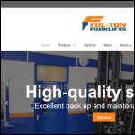 Screen shot of the Ful-Ton Forklifts Ltd website.
