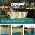 Screen shot of the Fencing Products Ltd website.