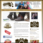 Screen shot of the Finn Shoes Ltd website.