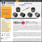 Screen shot of the Forgebright Stainless Components website.