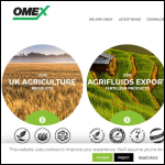 Screen shot of the OMEX Agriculture Ltd website.