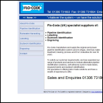 Screen shot of the Flo-Code (UK) Ltd website.