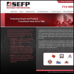 Screen shot of the Fire Protection Services (SE) website.