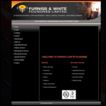 Screen shot of the Furniss & White (Foundries) Ltd website.