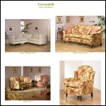 Screen shot of the Greensmith Upholstery website.