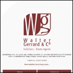 Screen shot of the Gerrard, Walter & Co website.