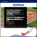 Screen shot of the Gopak Ltd website.