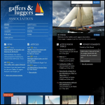 Screen shot of the Gaffers & Luggers website.