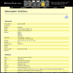 Screen shot of the Glencadam Distillery Co Ltd, The website.