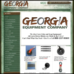 Screen shot of the GA Machinery & Equipment website.