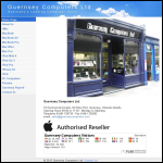 Screen shot of the Guernsey Computers Ltd website.
