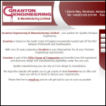 Screen shot of the Granton Engineering Manufacturing Ltd website.