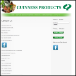 Screen shot of the Guinness Chemical Products Ltd website.