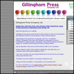 Screen shot of the Gillingham Press website.