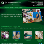 Screen shot of the GT Paper & Packaging Ltd website.