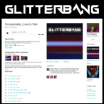 Screen shot of the Glitterbang website.