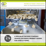 Screen shot of the Grange Packaging & Distribution Ltd website.
