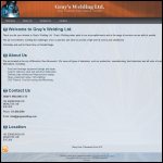 Screen shot of the Graytech Ltd website.