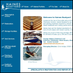 Screen shot of the Haines, George Itchenor Ltd website.