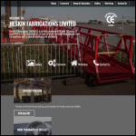 Screen shot of the Heskin Fabrications Ltd website.