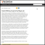 Screen shot of the Hawtal Whiting Engineering Ltd website.