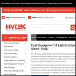 Screen shot of the Hytek (GB) Ltd website.