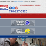 Screen shot of the Hammond Sevices Ltd website.