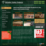 Screen shot of the Horndon Hardwoods Ltd website.