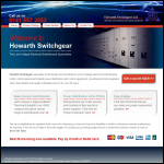 Screen shot of the Howarth Switchgear Ltd website.