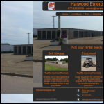 Screen shot of the Harwood Enterprises Ltd website.