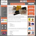 Screen shot of the Hills Poly-Print Ltd website.