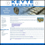 Screen shot of the Keyte Bearings website.